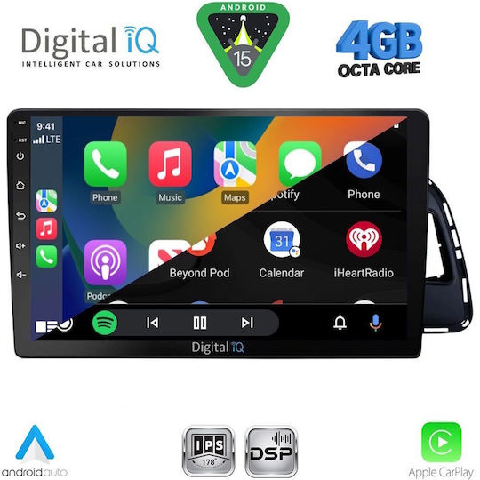 Digital IQ Ηχοσύστημα Αυτοκινήτου για Audi Q3 2012-2018 (Bluetooth/USB/WiFi/GPS/Apple-Carplay/Android-Auto) με Οθόνη Αφής 9"