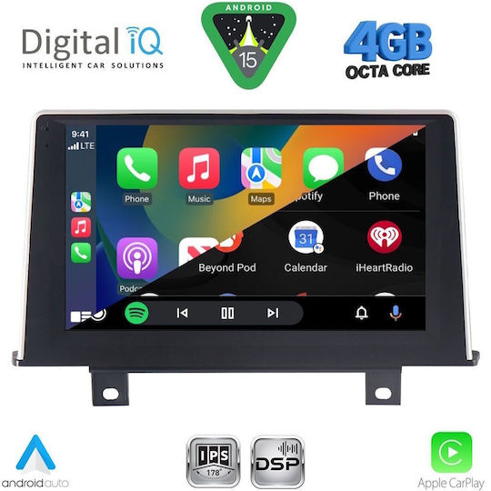 Digital IQ Car Audio System for BMW Series 1 2011-2016 (Bluetooth/USB/WiFi/GPS/Apple CarPlay/Android Auto) with 9" Touch Screen