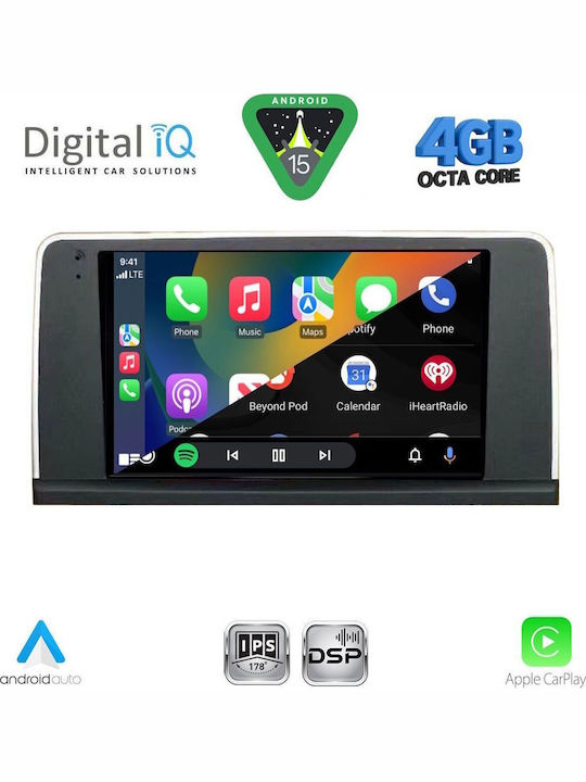 Digital IQ Car Audio System for BMW Series 3 2012-2018 Bluetooth USB WiFi GPS Apple CarPlay Android Auto with 9" Touch Screen