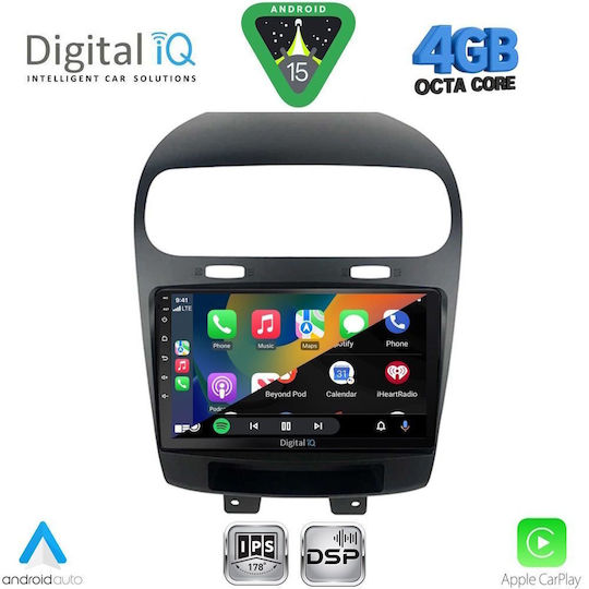 Digital IQ Car Audio System for Fiat Freemont 2008-2020 Bluetooth USB WiFi GPS Apple CarPlay Android Auto with 9" Touch Screen