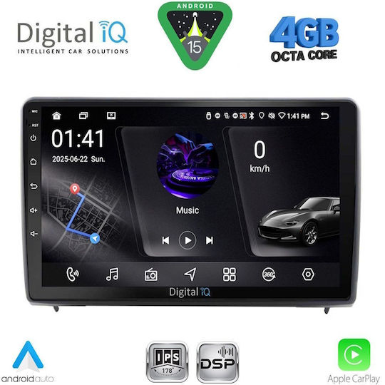 Digital IQ Car Audio System for Ford EcoSport 2012-2018 Bluetooth USB WiFi GPS Apple CarPlay Android Auto with 9" Touch Screen