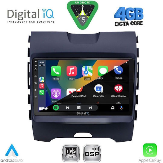 Digital IQ Car Audio System for Ford EcoSport 2012-2018 Bluetooth USB WiFi GPS Apple CarPlay Android Auto with 9" Touch Screen