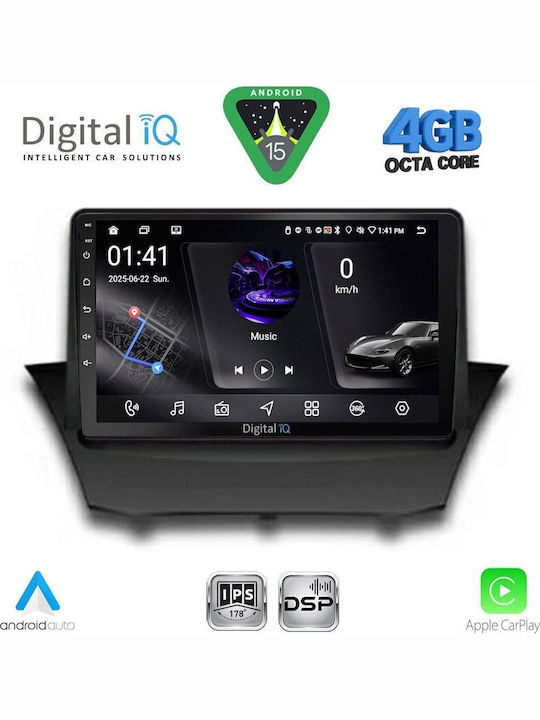 Digital IQ Car Audio System for Ford EcoSport 2012-2018 Bluetooth USB WiFi GPS Apple CarPlay Android Auto with 9" Touch Screen