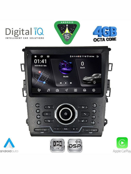Digital IQ Ηχοσύστημα Αυτοκινήτου για Ford Kuga / C-Max 2013-2019 (Bluetooth/USB/WiFi/GPS/Apple-Carplay/Android-Auto) με Οθόνη Αφής 9"