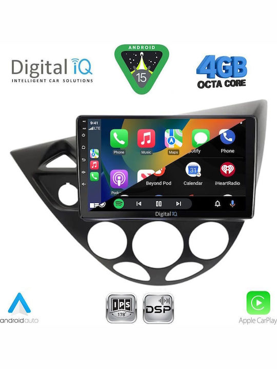 Digital IQ Car Audio System for Ford Mondeo 2011-2013 with Clima (Bluetooth/USB/WiFi/GPS/Apple CarPlay/Android Auto) with 10" Touch Screen