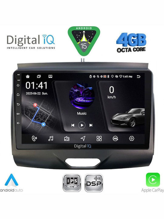 Digital IQ Car Audio System for Ford Transit Custom / Tourneo Custom 2013-2019 (Bluetooth/USB/WiFi/GPS/Apple CarPlay/Android Auto) with 9" Touch Screen