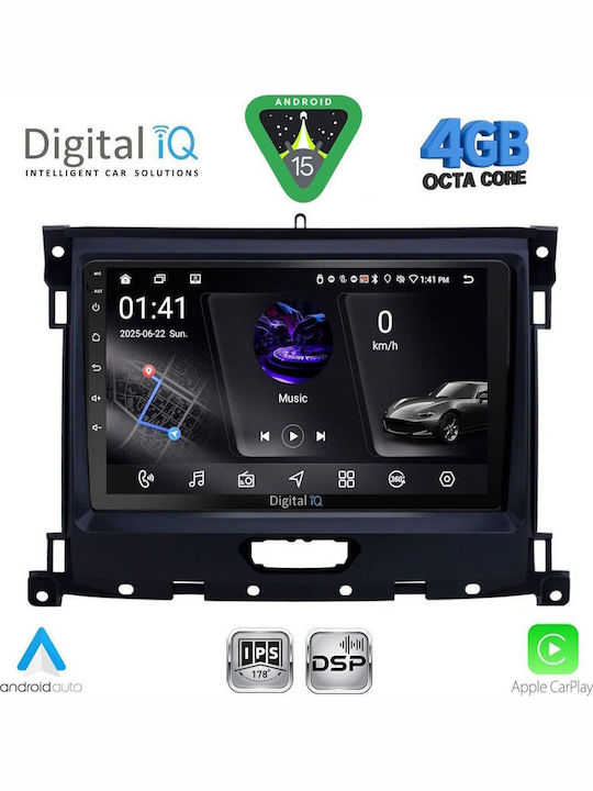 Digital IQ Car Audio System for Ford Transit Custom / Tourneo Custom 2013-2019 (Bluetooth/USB/WiFi/GPS/Apple CarPlay/Android Auto) with 9" Touch Screen