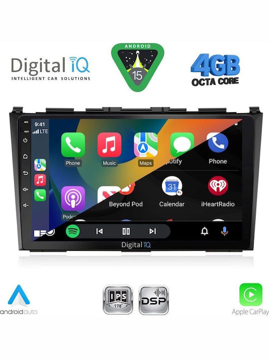 Digital IQ Car Audio System for Honda CR-V 2006-2012 Bluetooth USB WiFi GPS Apple CarPlay Android Auto with 9" Touch Screen