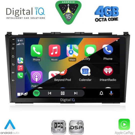 Digital IQ Ηχοσύστημα Αυτοκινήτου για Honda CR-V 2006-2012 (Bluetooth/USB/WiFi/GPS/Apple-Carplay/Android-Auto) με Οθόνη Αφής 9"