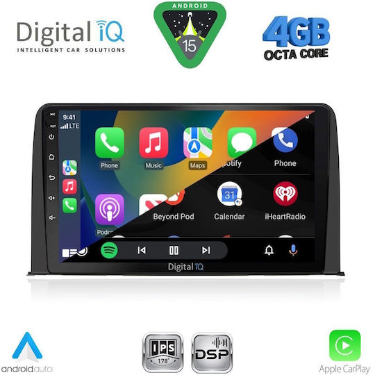 Digital IQ Car Audio System for Honda CR-V 2017-2022 (Bluetooth/USB/WiFi/GPS/Apple CarPlay/Android Auto) with 10" Touch Screen