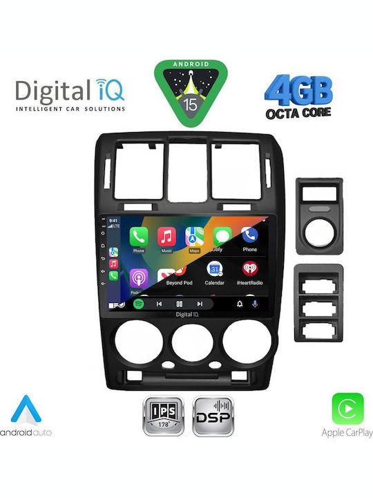 Digital IQ Car Audio System for Hyundai H-1 2007 (Bluetooth/USB/WiFi/GPS/Apple CarPlay/Android Auto) with 9" Touch Screen