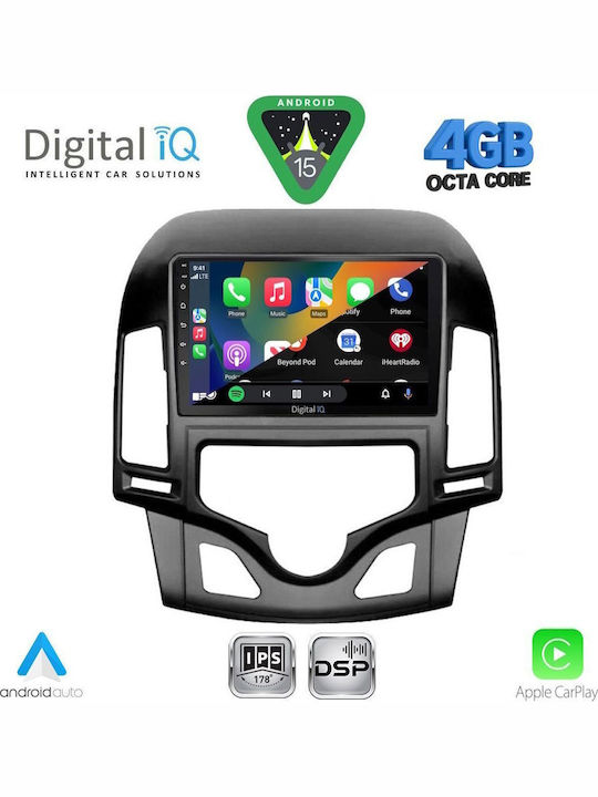 Digital IQ Car Audio System for Hyundai i20 2018-2021 Bluetooth USB WiFi GPS Apple CarPlay Android Auto with 9" Touch Screen