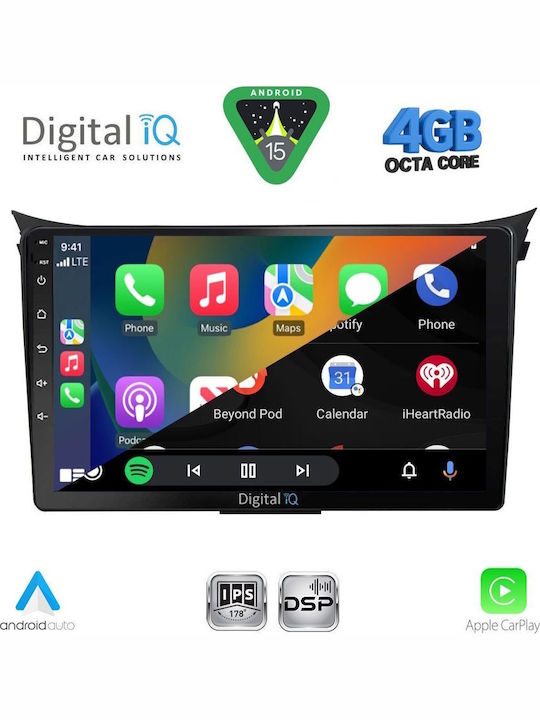 Digital IQ Car Audio System for Hyundai i20 2018-2021 Bluetooth USB WiFi GPS Apple CarPlay Android Auto with 9" Touch Screen