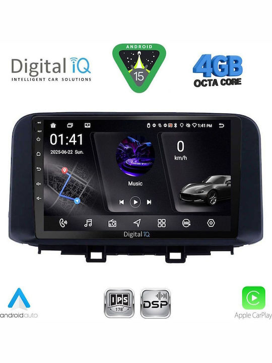 Digital IQ Car Audio System for Hyundai i20 2018-2021 Bluetooth USB WiFi GPS Apple CarPlay Android Auto with 9" Touch Screen