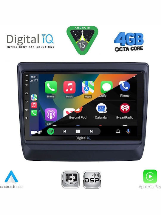 Digital IQ Car Audio System Isuzu D-Max 2002-2008 Bluetooth USB WiFi GPS Apple CarPlay Android Auto with 9" Touch Screen