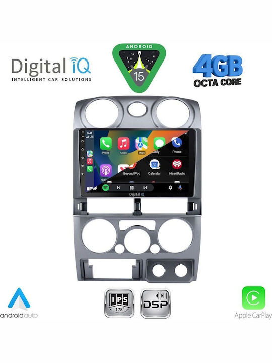 Digital IQ Car Audio System Isuzu D-Max 2008-2012 Bluetooth USB WiFi GPS Apple CarPlay Android Auto with 9" Touch Screen