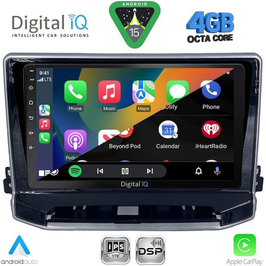 Digital IQ Ηχοσύστημα Αυτοκινήτου για Jeep Compass 2022 με Clima (Bluetooth/USB/WiFi/GPS/Apple-Carplay/Android-Auto) με Οθόνη Αφής 10"