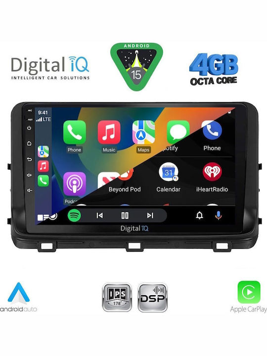 Digital IQ Car Audio System for Kia Ceed 2006-2009 Bluetooth USB WiFi GPS Apple CarPlay Android Auto with 9" Touch Screen