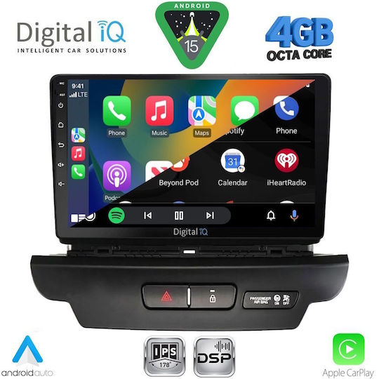 Digital IQ Ηχοσύστημα Αυτοκινήτου για Kia Ceed 2006-2009 (Bluetooth/USB/WiFi/GPS/Apple-Carplay/Android-Auto) με Οθόνη Αφής 9"