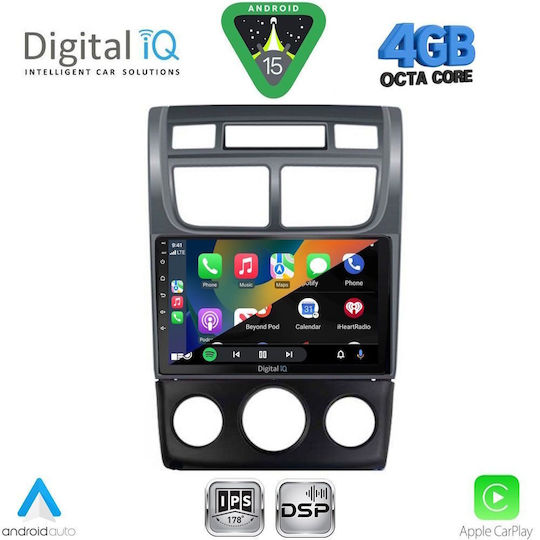 Digital IQ Ηχοσύστημα Αυτοκινήτου για Kia Soul 2008-2013 (Bluetooth/USB/WiFi/GPS/Apple-Carplay/Android-Auto) με Οθόνη Αφής 9"
