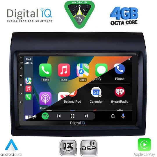 Digital IQ Car Audio System for Fiat Ducato 2006-2011 Bluetooth USB WiFi GPS Apple CarPlay Android Auto with 9" Touch Screen