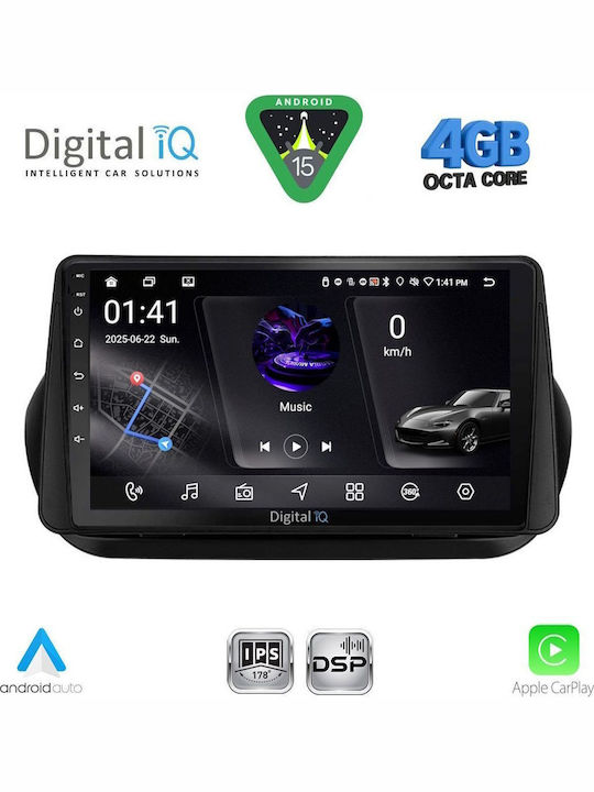Digital IQ Car Audio System for Fiat Ducato 2006-2011 Bluetooth USB WiFi GPS Apple CarPlay Android Auto with 9" Touch Screen