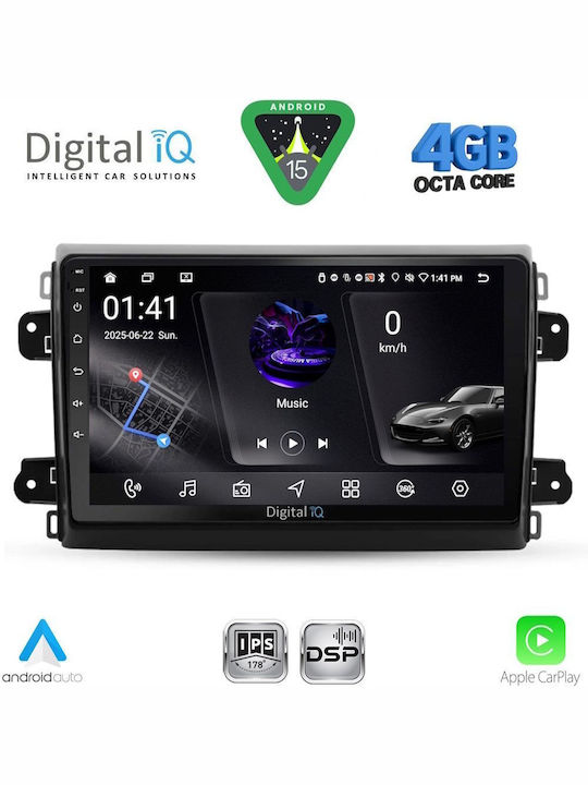 Digital IQ Car Audio System for Fiat Ducato 2006-2011 Bluetooth USB WiFi GPS Apple CarPlay Android Auto with 9" Touch Screen