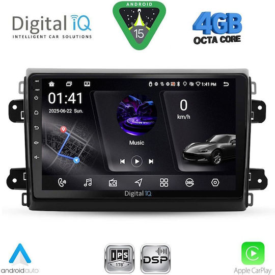 Digital IQ Car Audio System for Fiat Ducato 2006-2011 Bluetooth USB WiFi GPS Apple CarPlay Android Auto with 9" Touch Screen