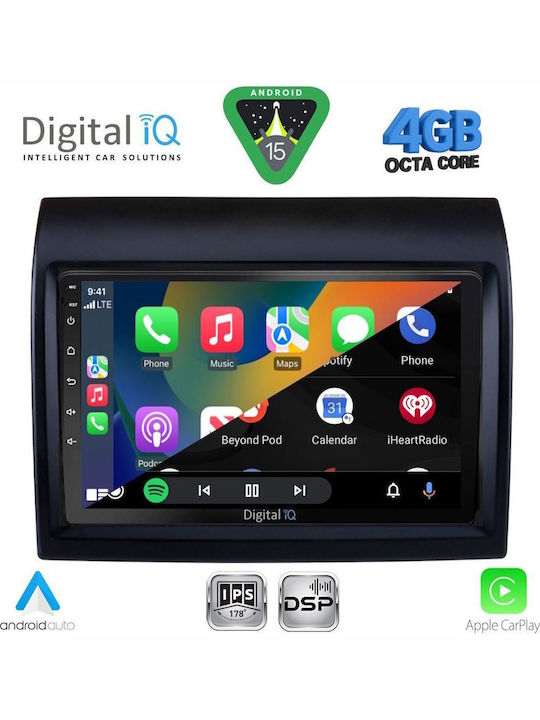 Digital IQ Car Audio System for Peugeot Boxer Fiat Ducato Citroen Jumper 2011-2021 Bluetooth USB WiFi GPS Apple CarPlay Android Auto with 9" Touch Screen