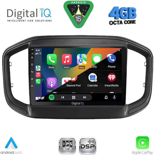 Digital IQ Car Audio System for Fiat Ducato 2006-2011 Bluetooth USB WiFi GPS Apple CarPlay Android Auto with 9" Touch Screen