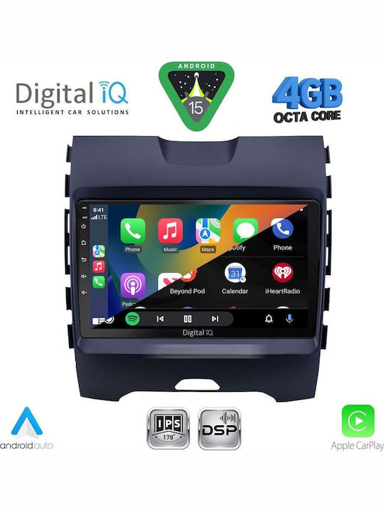 Digital IQ Car Audio System for Ford Edge 2015-2023 (Bluetooth/USB/WiFi/GPS/Apple CarPlay/Android Auto) with 9" Touch Screen