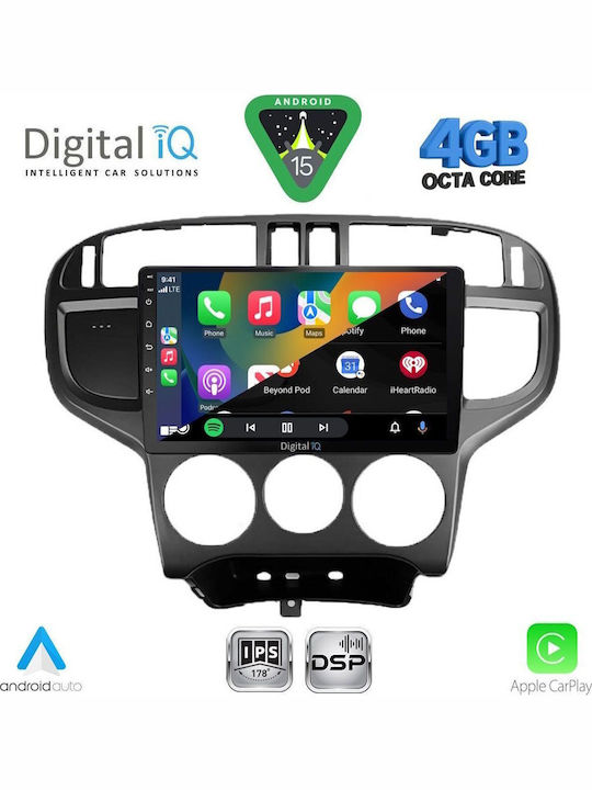 Digital IQ Ηχοσύστημα Αυτοκινήτου για Hyundai Matrix 2001-2010 (Bluetooth/USB/WiFi/GPS/Apple-Carplay/Android-Auto) με Οθόνη Αφής 9"
