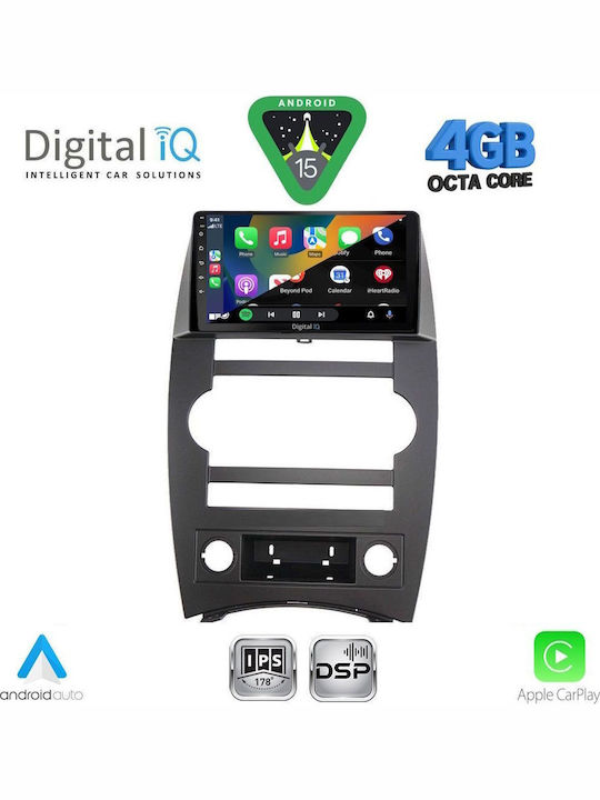 Digital IQ Auto-Audiosystem für Jeep Commander 2007-2009 Bluetooth USB Eingebautes Wi-Fi GPS Apple CarPlay Android Auto mit 9 Zoll Touchscreen DIGITAL IQ RSG 6274 CPA