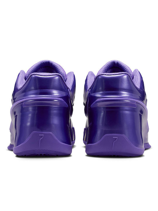 KD19 Purple Stuff High Basketball Shoes Field Purple University Gold Stadium Green