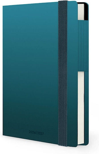 Legami Milano Weekly Agenda 2026/27 Deep Teal 9.5x13.5cm