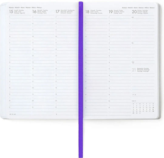 Legami Milano Flowers Weekly Agenda 2026/27 Flowers 12x18cm
