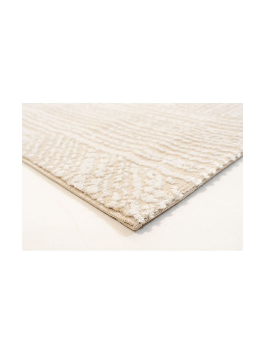 Ezzo Carlota E703b1w Fireplace Rug Rectangular Beige 133x190cm