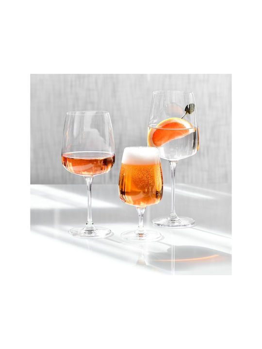 Krosno Set Glasses for White and Red Wine Crystal Goblet 750ml 4 Pieces