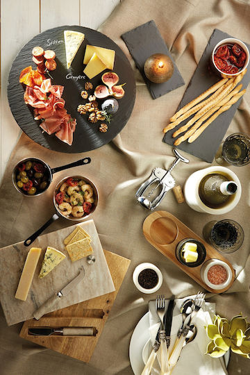 Кръгла Плато Lazy Susan 35 См Шисти Artesa
