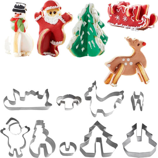 3D Keksausstecher Set 9 Stück Santa Claus Is Coming Westmark