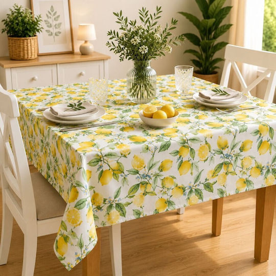 Pucioasa Față De Masă Lămâi Și Frunze 160x220 Cm Pucioasa Față De Masă Lămâi Și Frunze 160x220 Cm