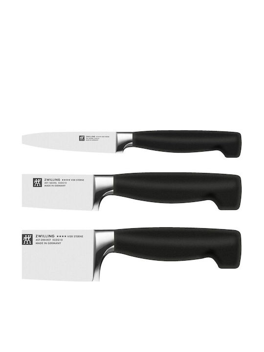 Zwilling J.A. Henckels Twin Four Star Комплект Ножове с Основа от Керамика 4 Бройки