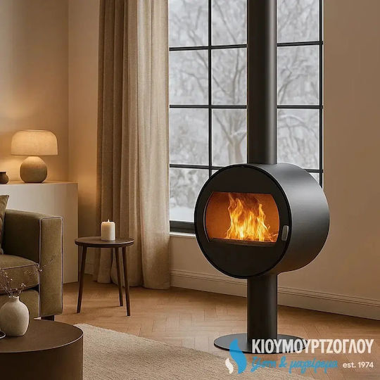 Thermogatz Керамична Дървена Печка 10.2kW Черна