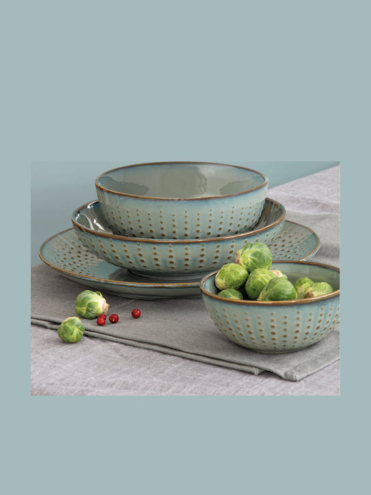 Easylife Tiefes Servierteller aus Porzellan mit Durchmesser 20cm