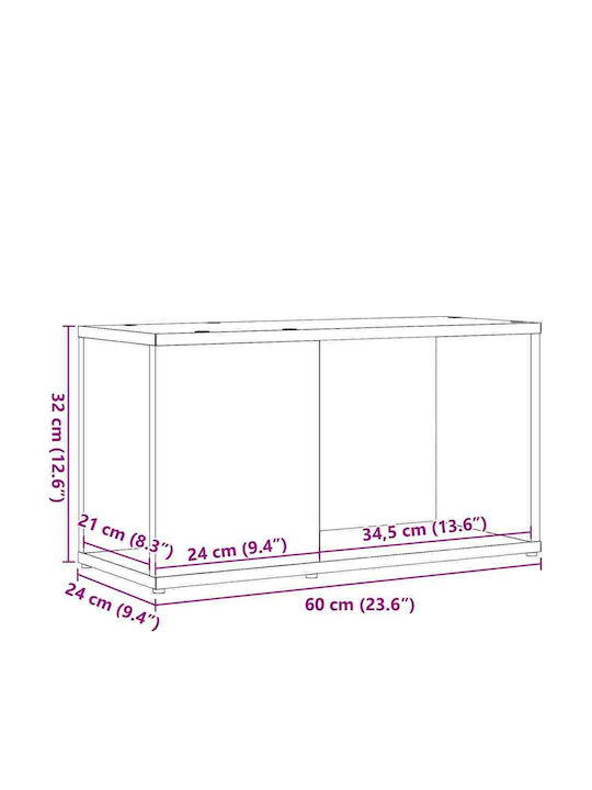 Dulap TV Negru M60xA24xÎ32cm