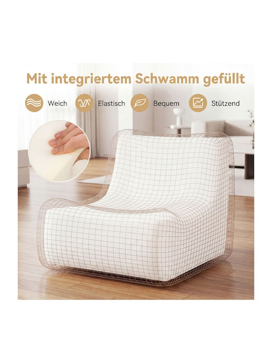 Bean Bag Sofa Brown 72x86x86cm