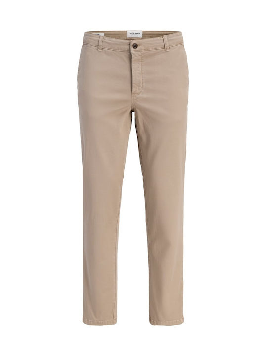 Herrenhosen Chino Elastisch in Regulärer Passform Braun