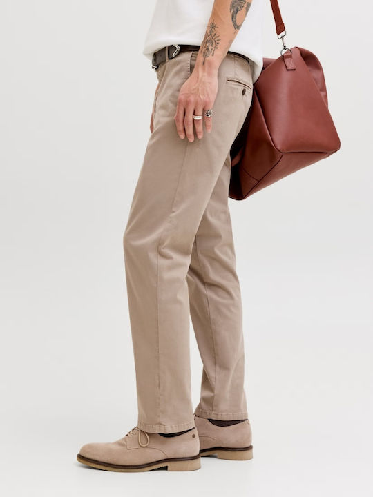 Herrenhosen Chino Elastisch in Regulärer Passform Braun
