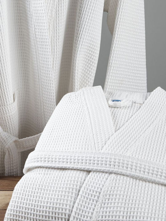 Aigaion Pique Bathrobe White 240gr/m²