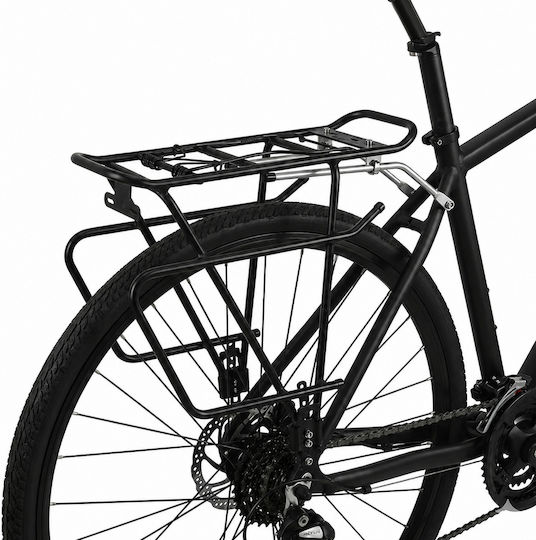 Suport De Bicicletă Montat Pe Cadru Zola Aluminiu Greutate Maximă Suportată 25 Kg 38 X 17 X 36 Cm Negru